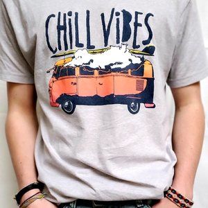 Chill Vibes retro style t-shirt